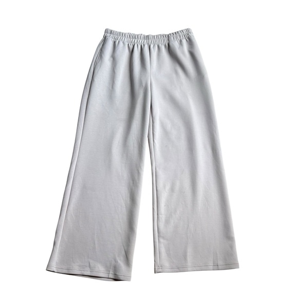 Dear Scarlett Pants - Scarlett Cream Straight Leg Pants with Elastic Waistband